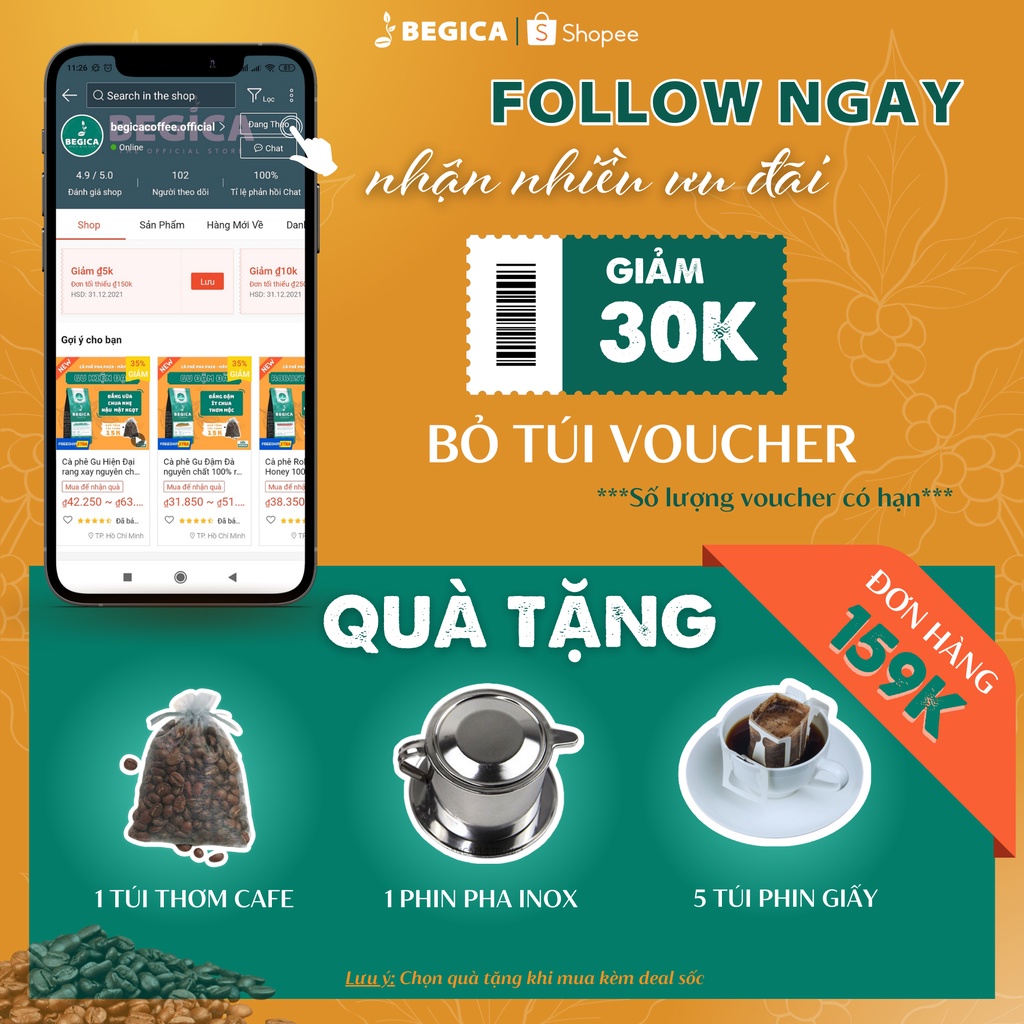 Cà phê Gu Đậm Đà rang xay nguyên chất 100% - Đắng đậm, ít chua, thơm mộc - dùng pha phin, pha máy | BigBuy360 - bigbuy360.vn