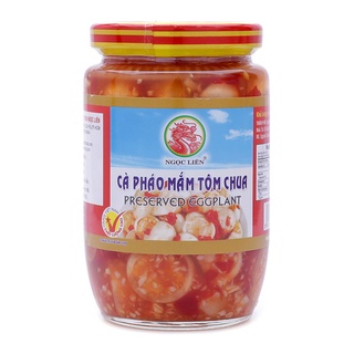 Cà pháo mắm tôm chua ngọc liên hủ thủy tinh 400g