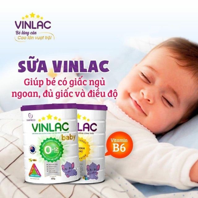 Sữa bột Vinlac Baby Lon 400_900g_Duchuymilk