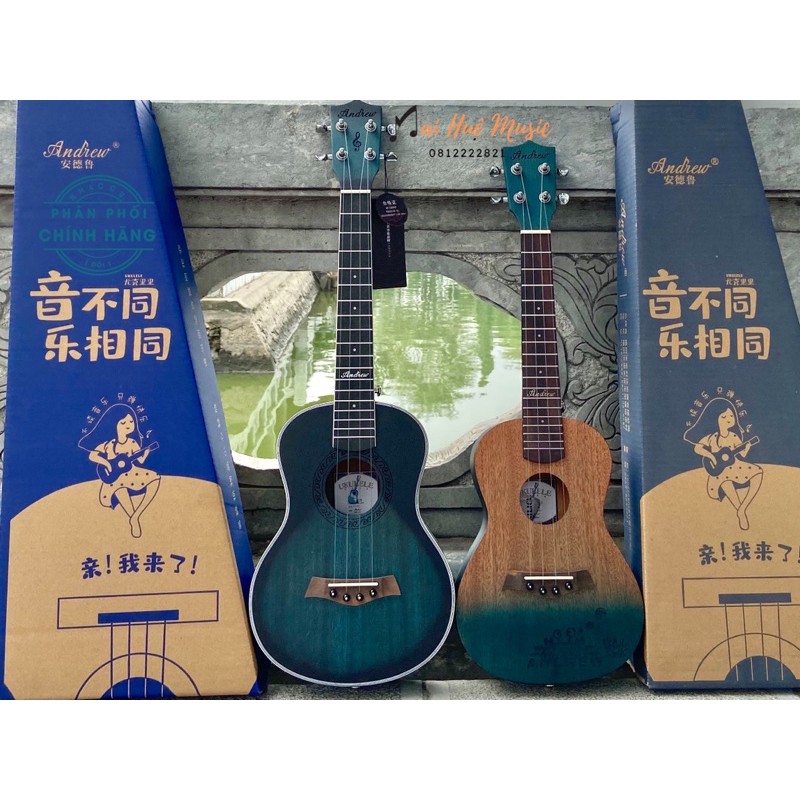 Đàn Ukulele Tenor 26inch chính hãng ANDREW - tặng đầy đủ phụ kiện