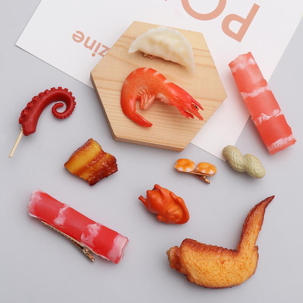 Kẹp Tóc Hình Đồ Ăn Nhanh Dễ Thương Cho Nữ