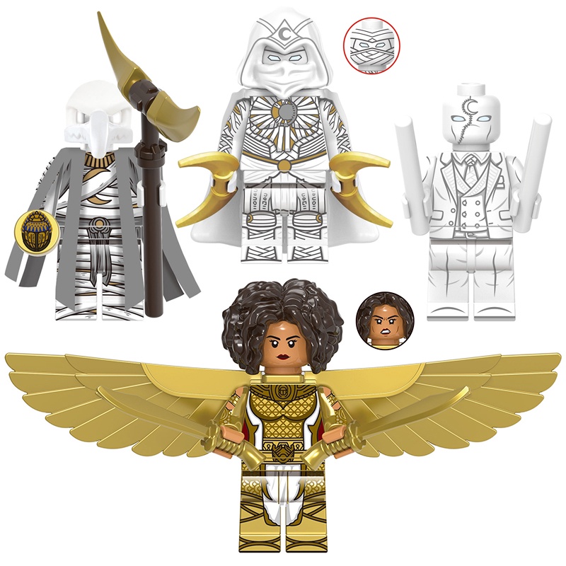 Mô Hình Đồ Chơi Lắp Ráp Nhân Vật Hiệp Sĩ Ánh Trăng Marvel