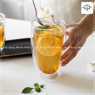Cốc thủy tinh 2 lớp cách nhiệt