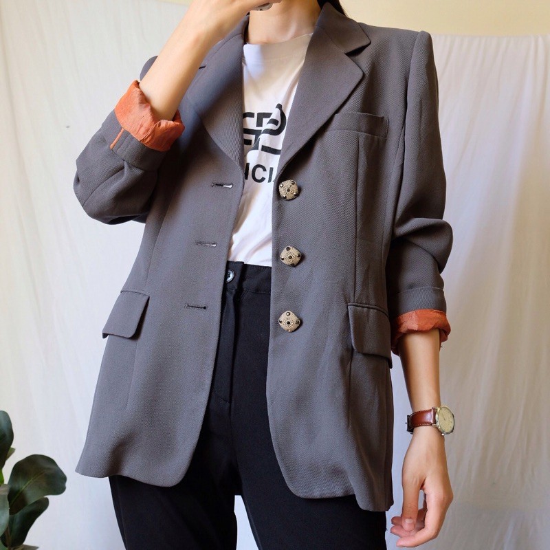 Balzer xám có độn vai-BLA014