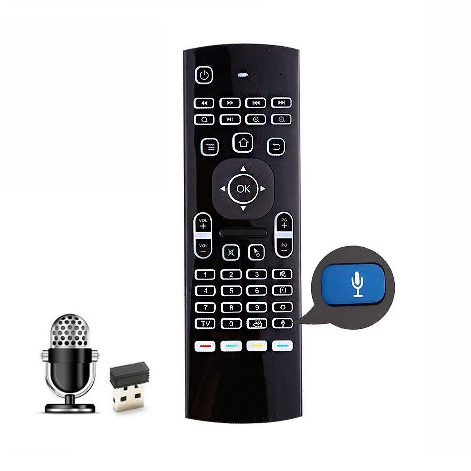 Chuột bay km900V pro ,MX3 pro có đèn nền phím mềm và mic voice