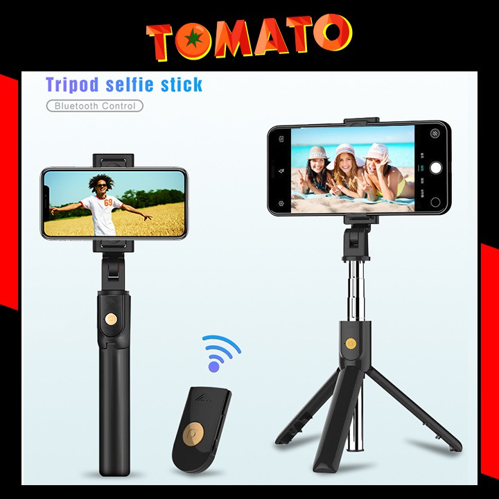 (SIÊU HOT - KÈM REMOTE) Gậy chụp hình kiêm Tripod 3 chân và Remote Bluetooth K07 - Gậy chụp hình tự sướng Bluetooth