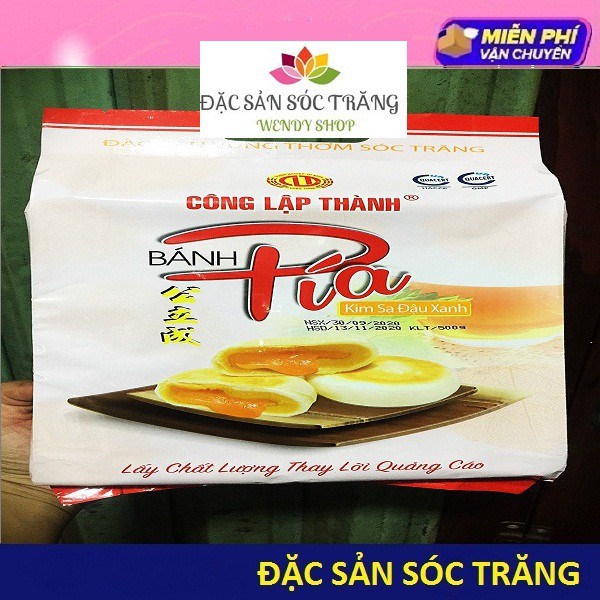 Gói 12 Cái Bánh Pía Kim Sa Mini Đậu Xanh Trứng Muối CÔNG LẬP THÀNH