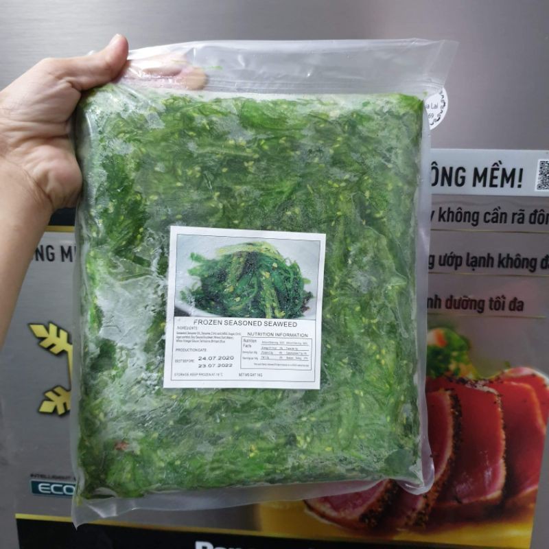 Có lẻ dùng thử / Salad rong biển tươi trộn mè Chuka Wakame Nhật Bản / NISSI / Frozen seasoned Seaweed