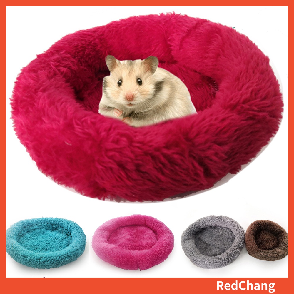 Đệm Nhung Hình Tròn Giữ Ấm Cho Chuột Hamster/Thỏ/Chim Vẹt