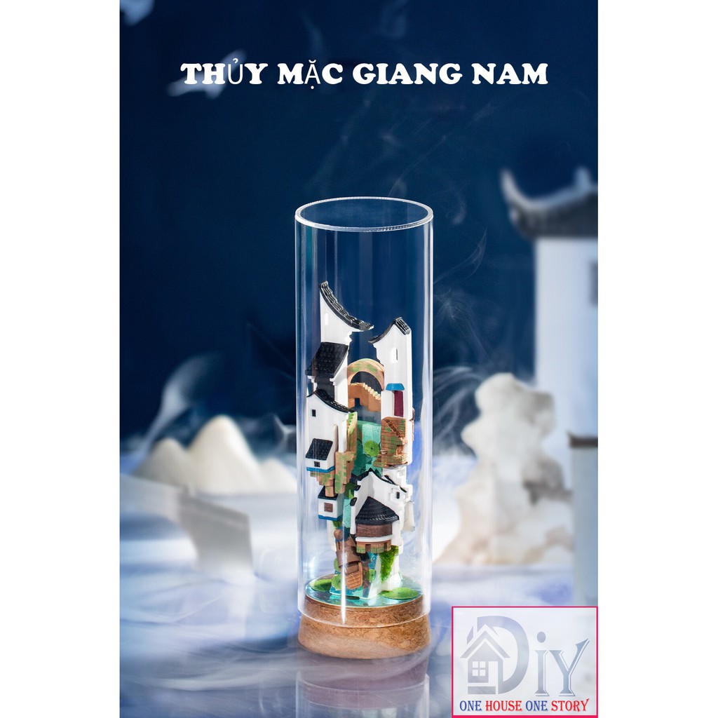 Mô hình nhà búp bê lắp ráp bằng gỗ DIY DRIFTING BOTTLE - Robotime (Kèm keo) - Quà tặng sinh nhật tự làm bằng gỗ