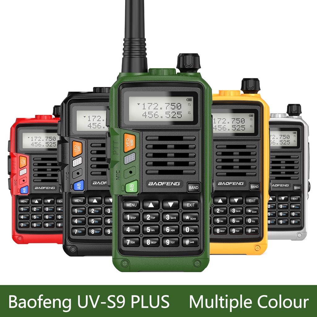 Bộ Đàm Cầm Tay Hai Chiều BAOFENG UV-S9III UV-S9 Plus 136-174/220-260/400-520mhz Kèm UHF VHF Hai Chiều