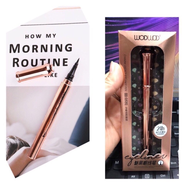 Kẻ mắt nước Wodwod Water Eyeliner Khô nhanh và lâu trôi suốt cả ngày dài mà không bị lem