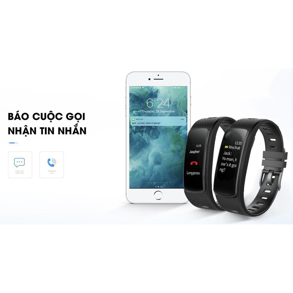 Đồng hồ đeo tay thông minh theo dõi sức khỏe Iwomn i6 hrc, chống nước, màn hình cảm ứng Oled hàng chính hãng