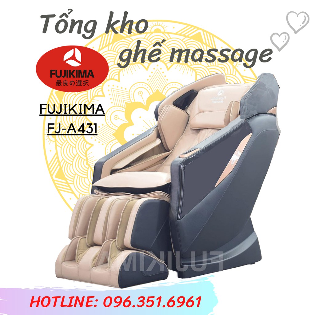 [HOT NEW 2021] Ghế massage FUJIKIMA FJ-A431 liên động tự động massage toàn thân thời thượng quý phái trị liệu Nhật Bản