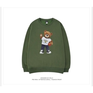 Áo sweater Nelly chất nỉ lót lông nhung