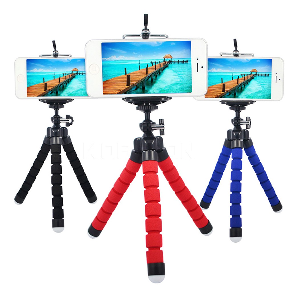 Mini Camera Phone Holder Flexible Octopus Tripod Bracket Stand Mount Monopod