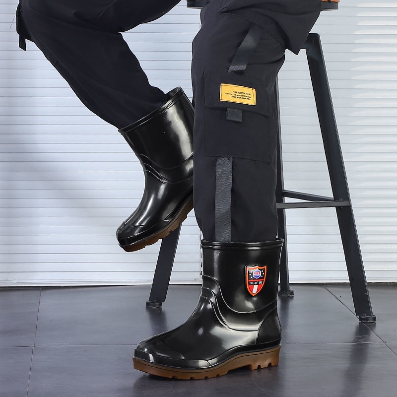 Ủng Cao Su Đi Mưa Chống Thấm Nước Chống Trượt Thời Trang Cho Nam