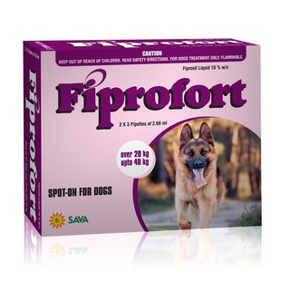 Nhỏ gáy trị ve rận chó 20-40kg Fiprofort (ống)