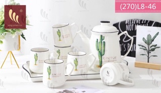 Bộ ấm chén Cây xương rồng cao cấp