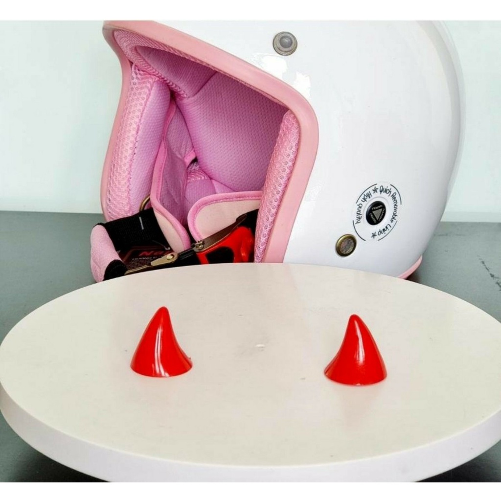 Cặp Sừng Nhỏ Gắn Mũ Bảo Hiểm Siêu Cute - Có Sẵn Keo Dán Nhiều Màu Lựa Chọn