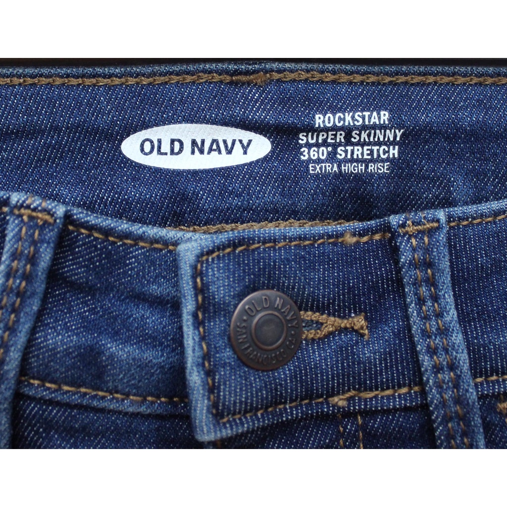 Q8695 - Quần jean skinny vừa Old Navy rách gối lai kiểu