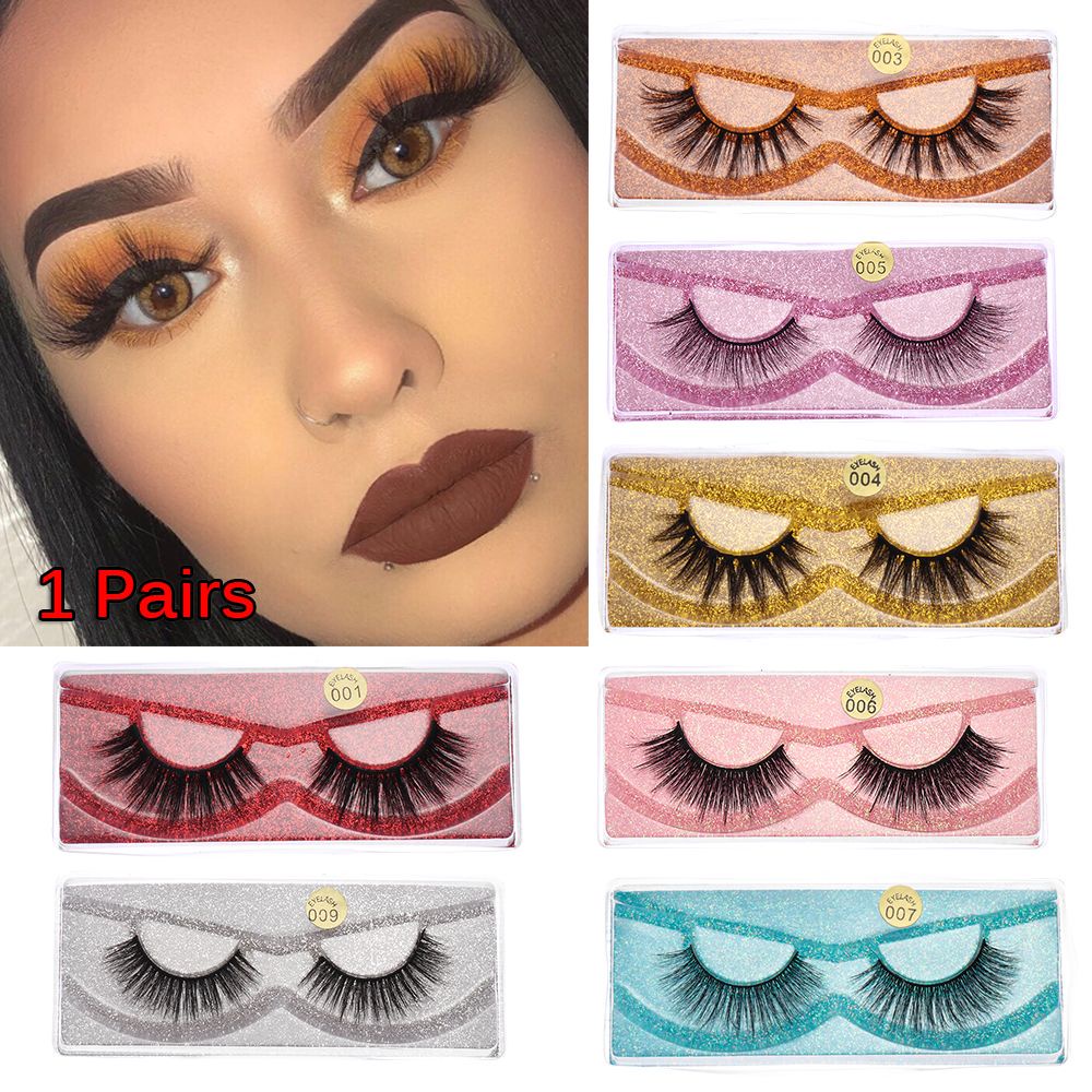 Lông Mi Giả 3D Bằng Lông Chồn Tự Nhiên Gọn Nhẹ