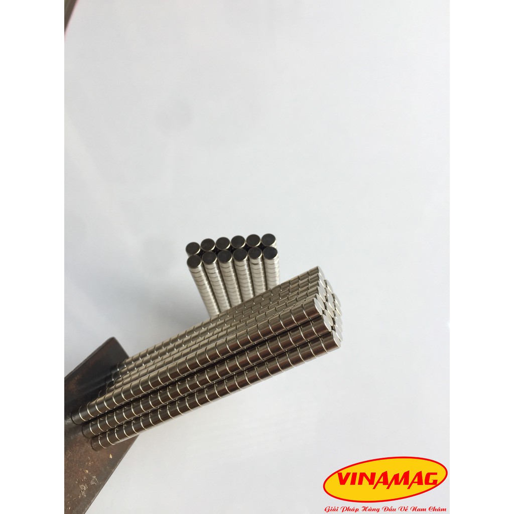 Combo 100 Viên Nam Châm Trắng 3x3mm , Nam Châm Đất Hiếm NdFeB