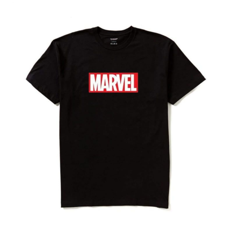 Marvel Áo Thun Tay Ngắn In Chữ Thời Trang vintage 30s 24s