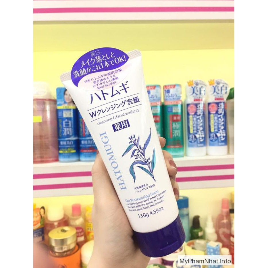 Sữa rửa mặt Hatomugi 130gr trắng sáng da chính hãng Nhật Bản | BigBuy360 - bigbuy360.vn
