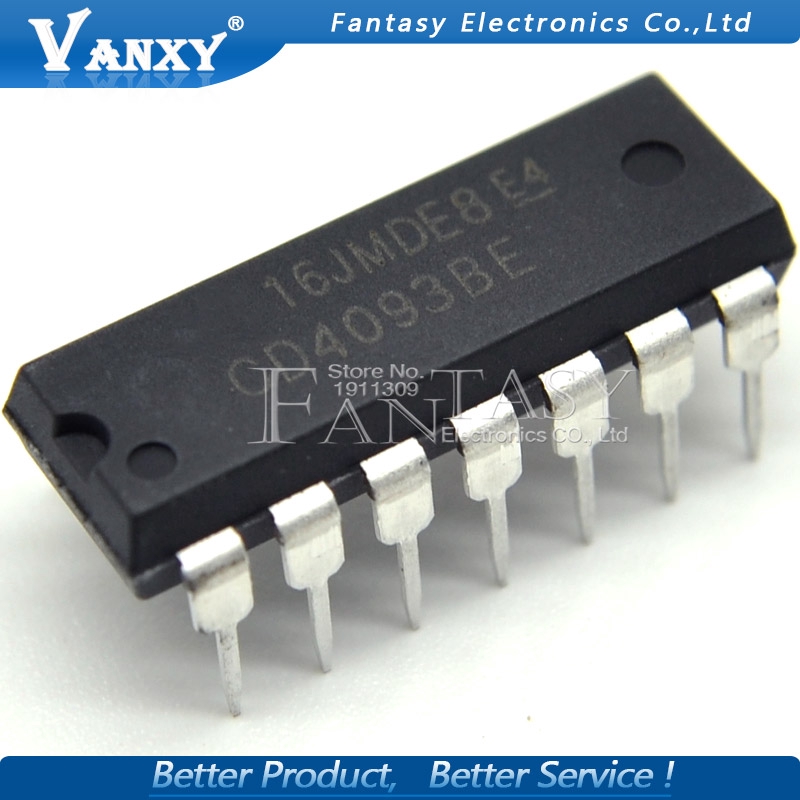 Bộ 10 Linh Kiện Điện Tử Ic Cd4093Be Hcf4093Be Dip14 Cd4093 Dip 4093 Dip-14 4093be | BigBuy360 - bigbuy360.vn