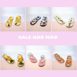 Dép tông họa tiết xỏ ngón nữ đẹp đi dạo đi biển