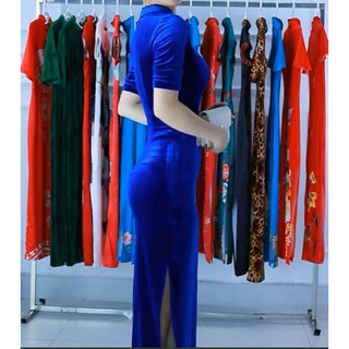 Sườn Xám Nhung Đủ màu, đủ size