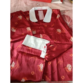 Pizama lụa latin tay dài
