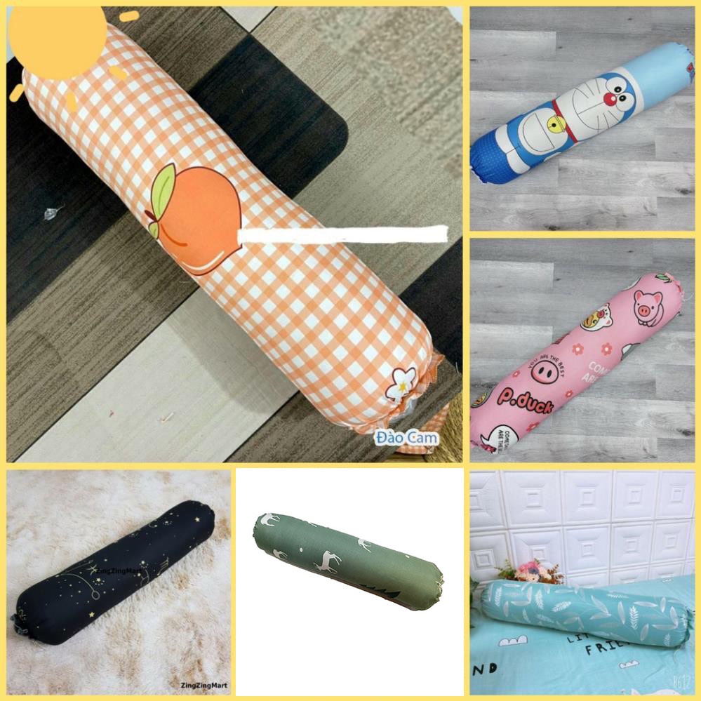 [RẺ VÔ ĐỊCH]XẢ KHO Vỏ gối ôm Cotton Poly họa tiết không kèm ruột kích thước 35x100 (cm)