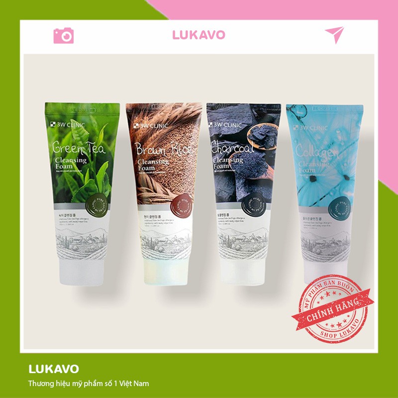 Sữa rửa mặt 3W Clinic 100ml Hàn Quốc CS35-HÀNG CHÍNH HÃNG