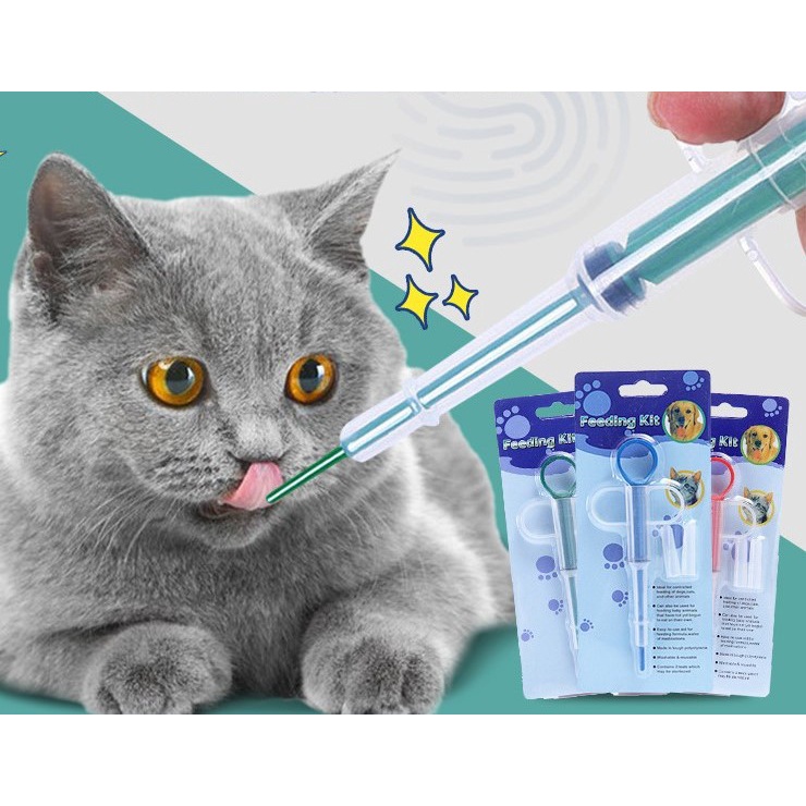 Xilanh Dụng cụ đút thuốc chó mèo - Ống bơm hỗ trợ thú cưng uống thuốc / sữa / nước dài 15 cm