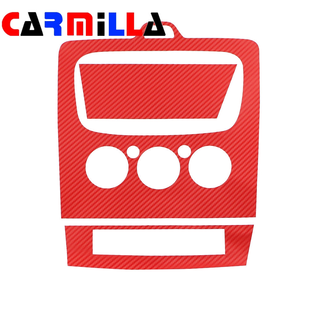 Miếng dán bảng điều hoà sợi carbon 3D 3 màu phụ kiện ô tô Ford Focus 2 2009 2010 2011 2012 2013