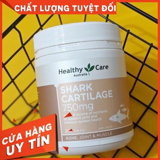 Hót – Sụn Vi Cá Mập Healthy Care Shark Cartilage 750mg hỗ trợ xương khớp – xuất xứ chemist úc