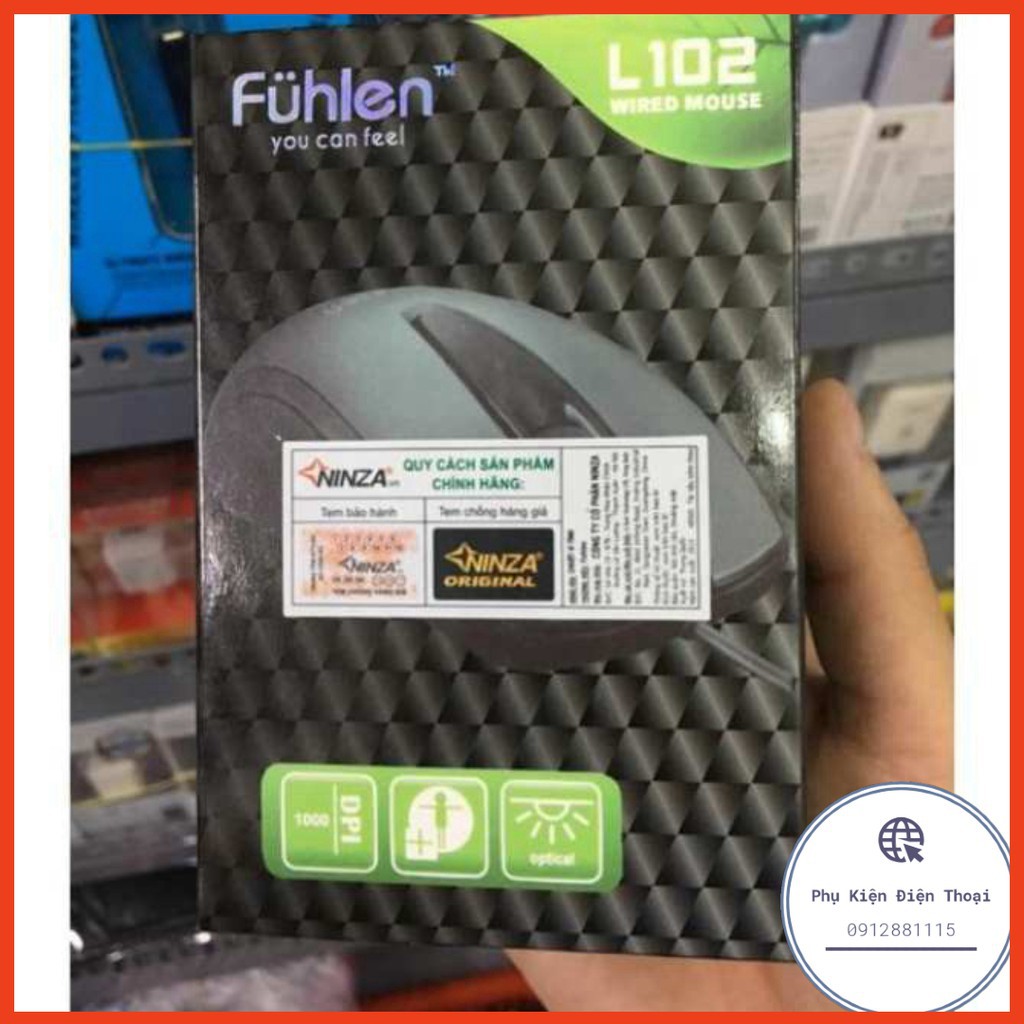 Chuột máy tính Fuhlen L102 nhập khẩu KM miếng lót chuột độ bám cực tốt bảo hành 24 tháng ⚡Phụ Kiện Máy Tính⚡️