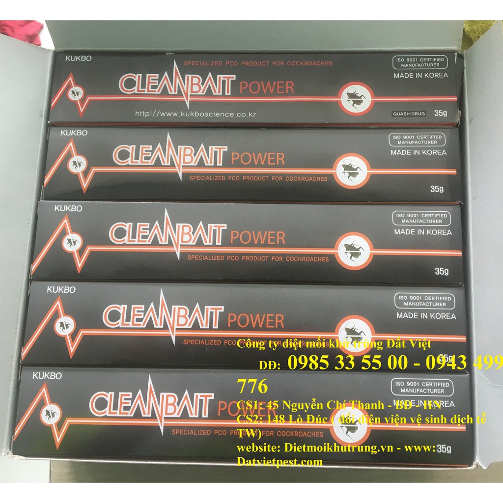 thuốc diệt Gián Đức CLEANBAIT POWER dạng tuýp bôi 35 g