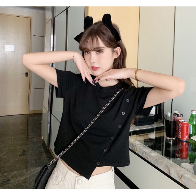 áo lửng xéo phối nút NHIỀU MÀU bigsize