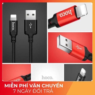 Cáp sạc iphone hoco x14 lightning 1m / 2m- siêu bền - cáp sạc điện thoại iphone ipad - chính hãng .