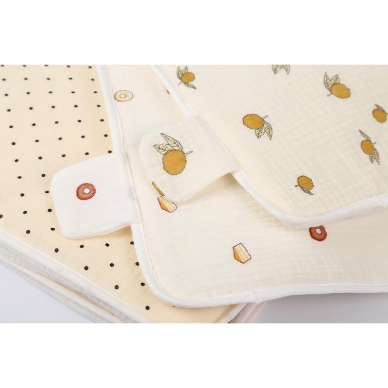 Gối cao su non thông hơi vỏ Muslin sợi tre cao cấp chống méo đầu và chống đổ mồ hôi đầu cho bé