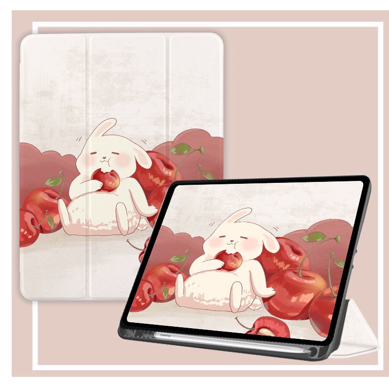 Ốp Máy Tính Bảng Da Mềm Chống Rơi Hình Gấu Màu Cam Có Ngăn Đựng Bút Chì Cho Huawei V6 Matepad 11 Pro 10.8 '' Matepad 10 4