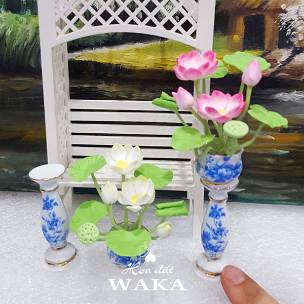 Mô Hình Chậu Sen 02 Mini Tỉ Lệ 1/12