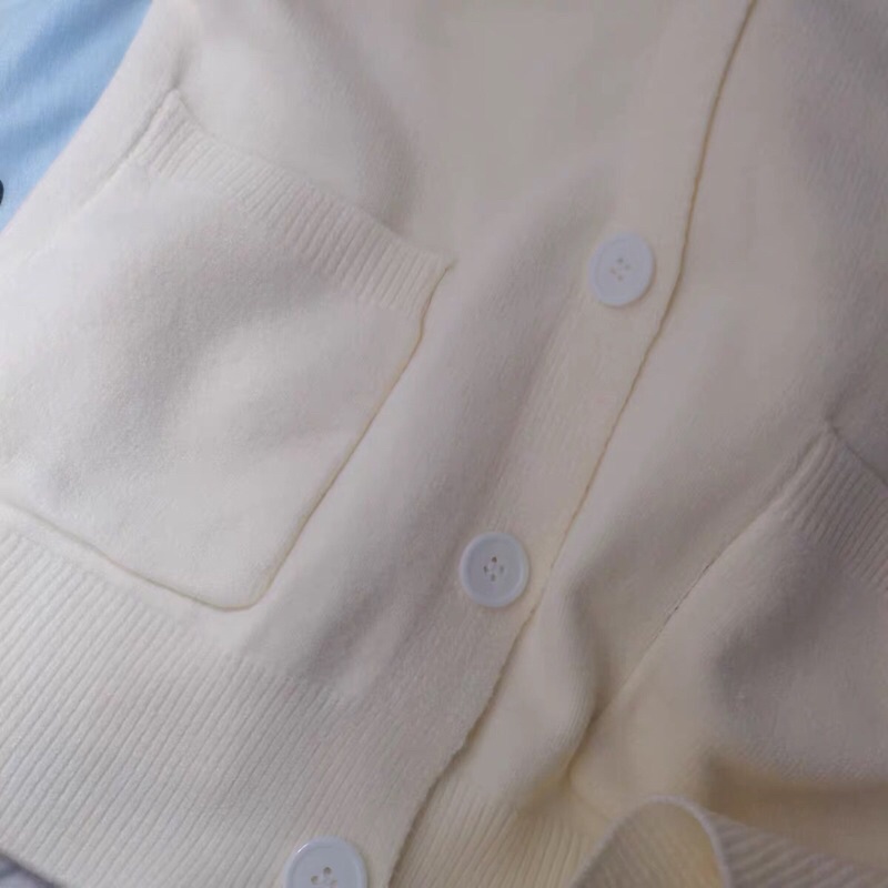 Áo khoác len cardigan túi 2 bên phong cách Hàn cực xinh KL04