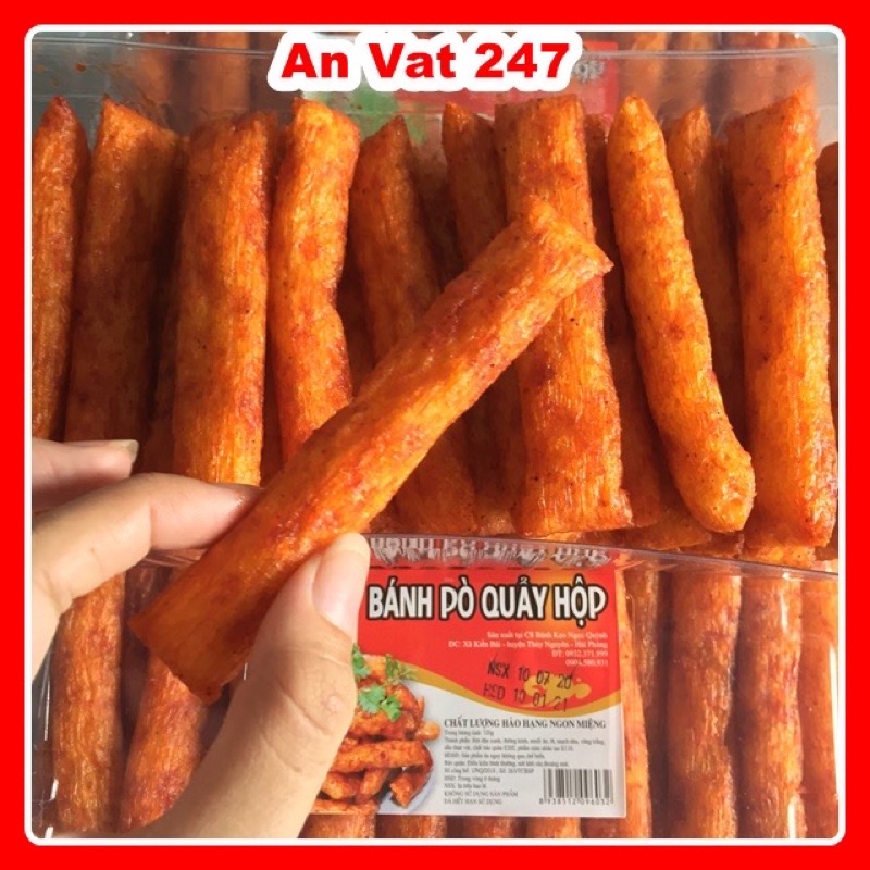 1 hộp bánh ăn vặt bò quẩy