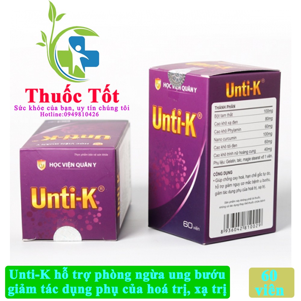 [CHÍNH HÃNG] UNTI-K 💊 FREESHIP ️💊 Học Viện Quân Y