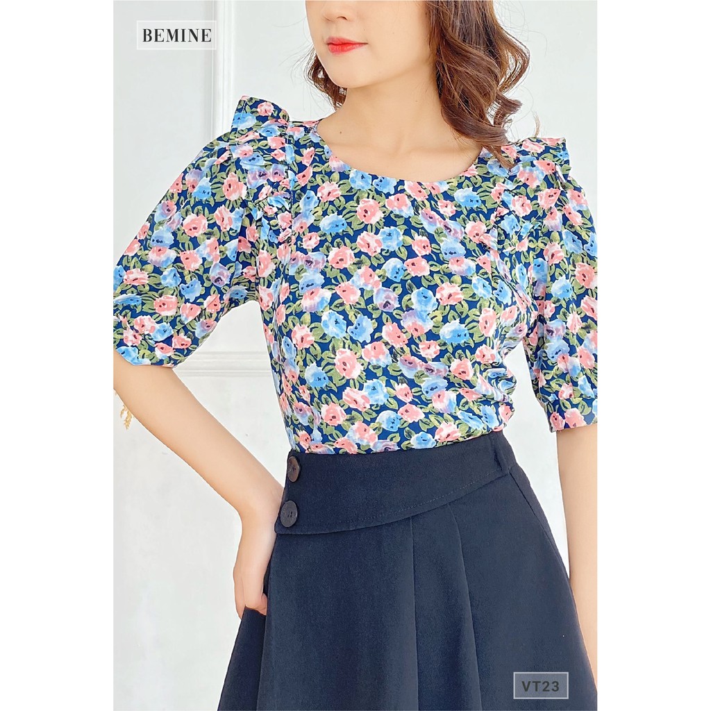 Chân váy công sở nữ xòe xếp ly BEMINE VT23DEN | BigBuy360 - bigbuy360.vn