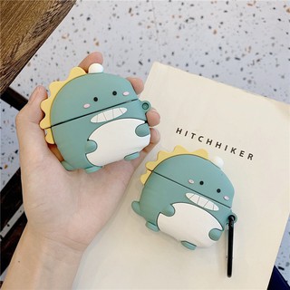 Airpods Pro case Cute Cartoon Animal Dinosaur Silicone Protective Case Wireless Bluetooth Earphone Soft Case